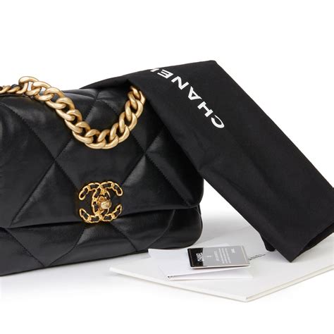 chanel 19 black bag|chanel 19 bag used.